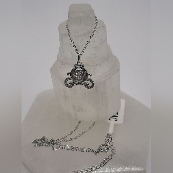 N14 Sterling Silver Carriage Necklace- Charmed Aroma - Picture 1 of 3